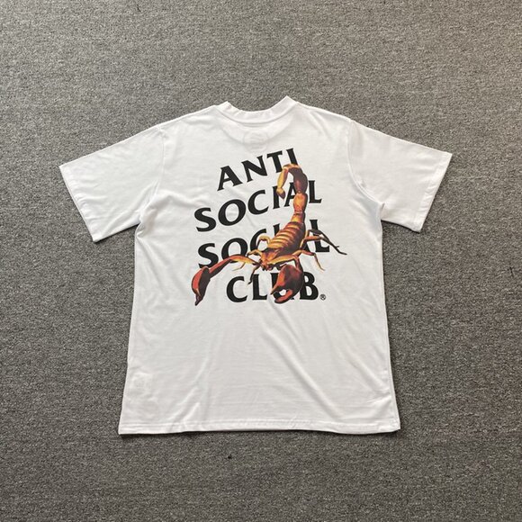 Anti Social Social Club White T Shirt With Scorpion Print
